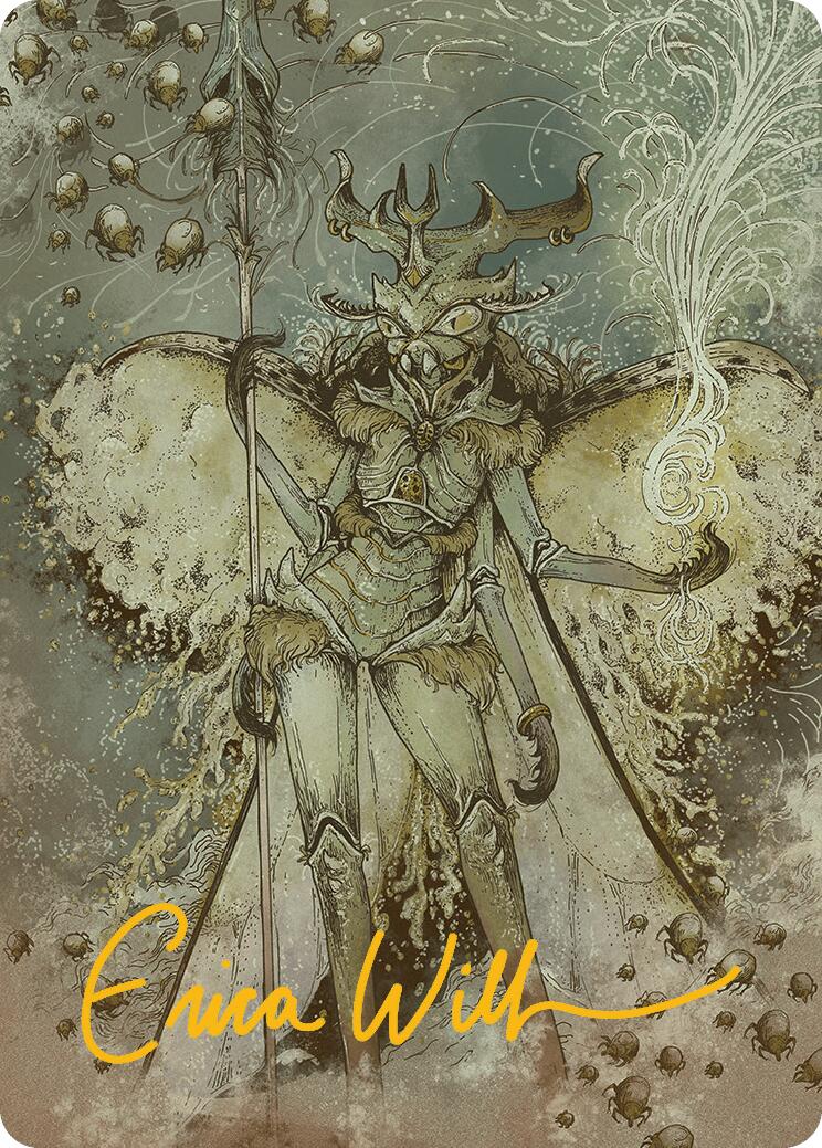 Aatchik, Emerald Radian Art Card (6/54) (Gold-Stamped Signature) [Aetherdrift Art Series] | Odin's Place