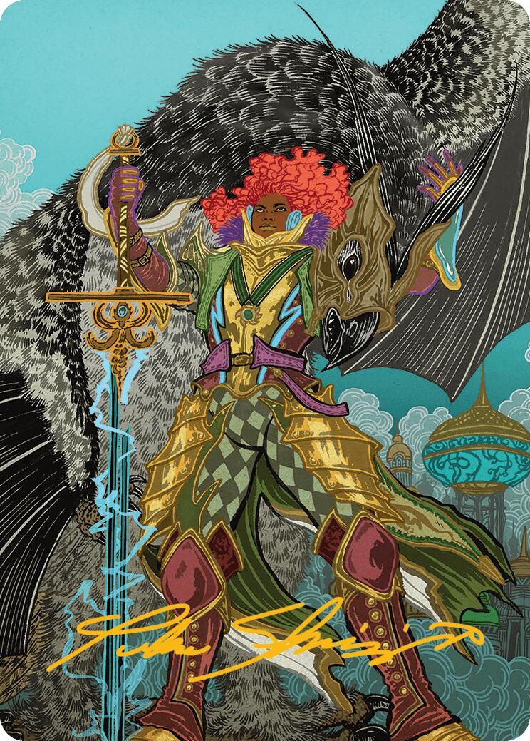 Caradora, Heart of Alacria Art Card (3/54) (Gold-Stamped Signature) [Aetherdrift Art Series] | Odin's Place
