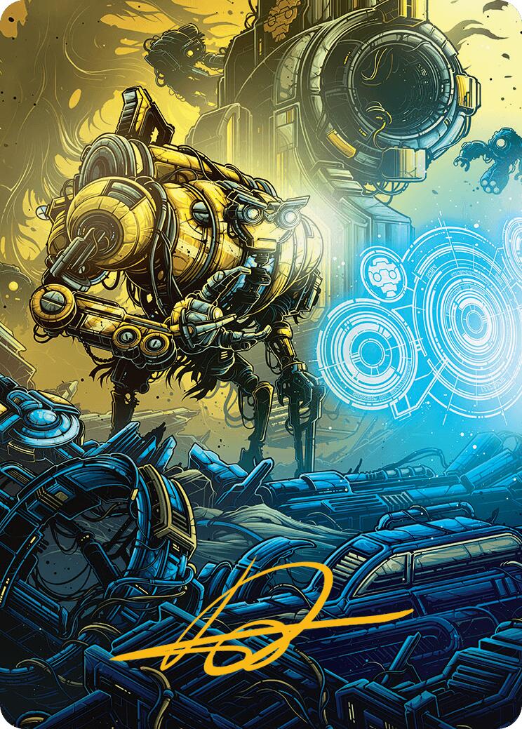 Mendicant Core, Guidelight Art Card (1/54) (Gold-Stamped Signature) [Aetherdrift Art Series] | Odin's Place