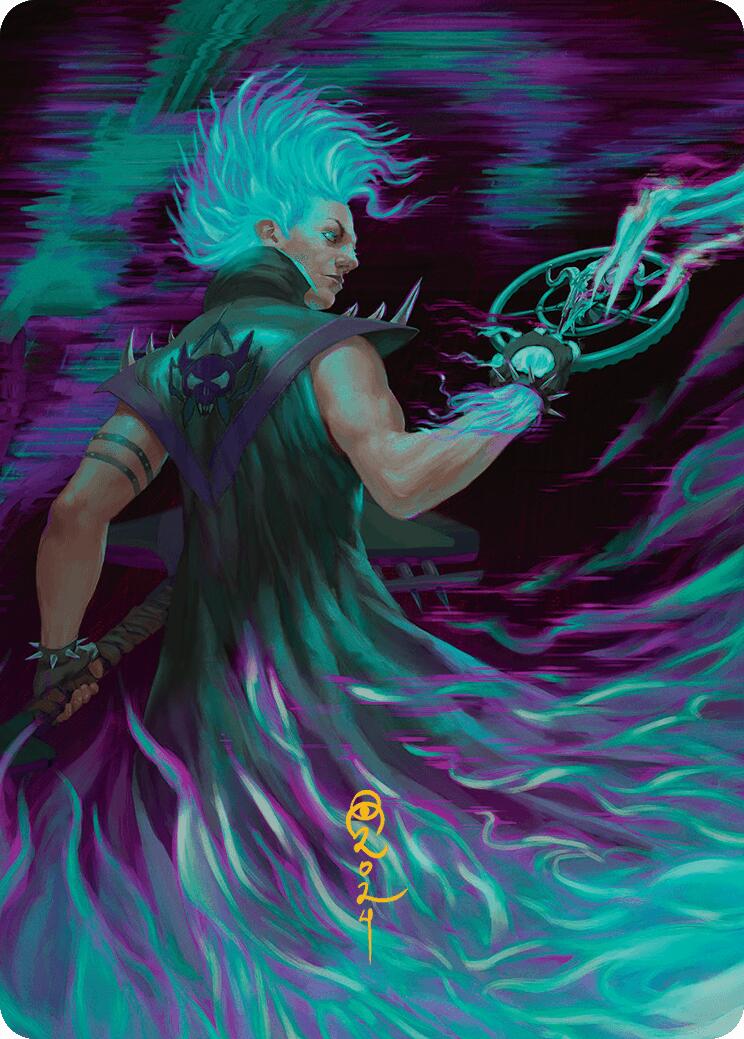 Winter, Cursed Rider Art Card (Gold-Stamped Signature) [Aetherdrift Art Series] | Odin's Place