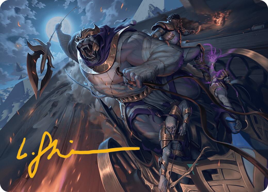 Zahur, Glory's Past Art Card (Gold-Stamped Signature) [Aetherdrift Art Series] | Odin's Place