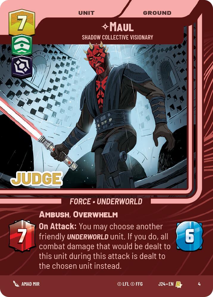 Maul - Shadow Collective Visionary (4) (4) [Judge Promos] | Odin's Place