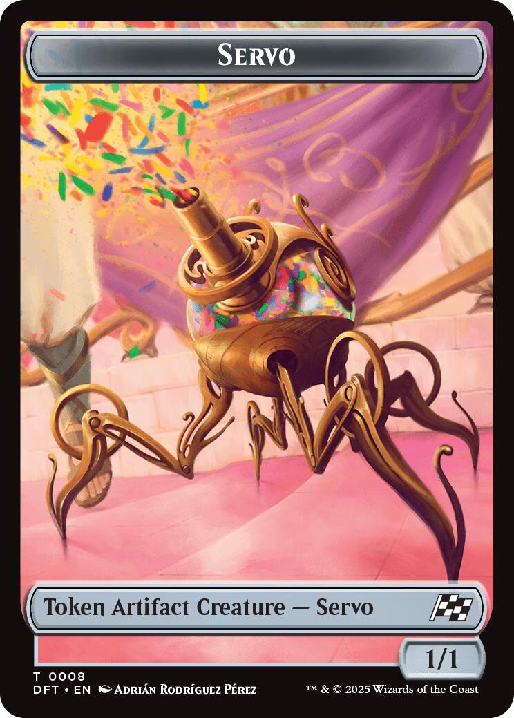 Servo // Thopter (0009) Double-Sided Token [Aetherdrift Tokens] | Odin's Place
