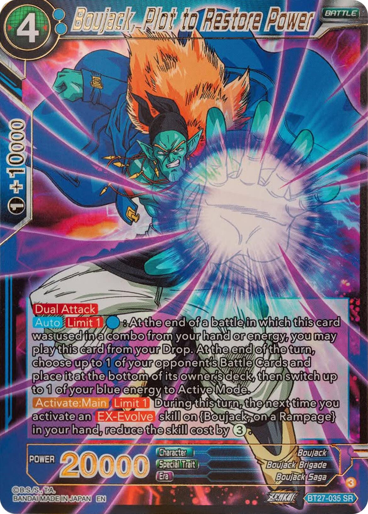 Boujack, Plot to Restore Power (BT27-035) [History of Z] | Odin's Place