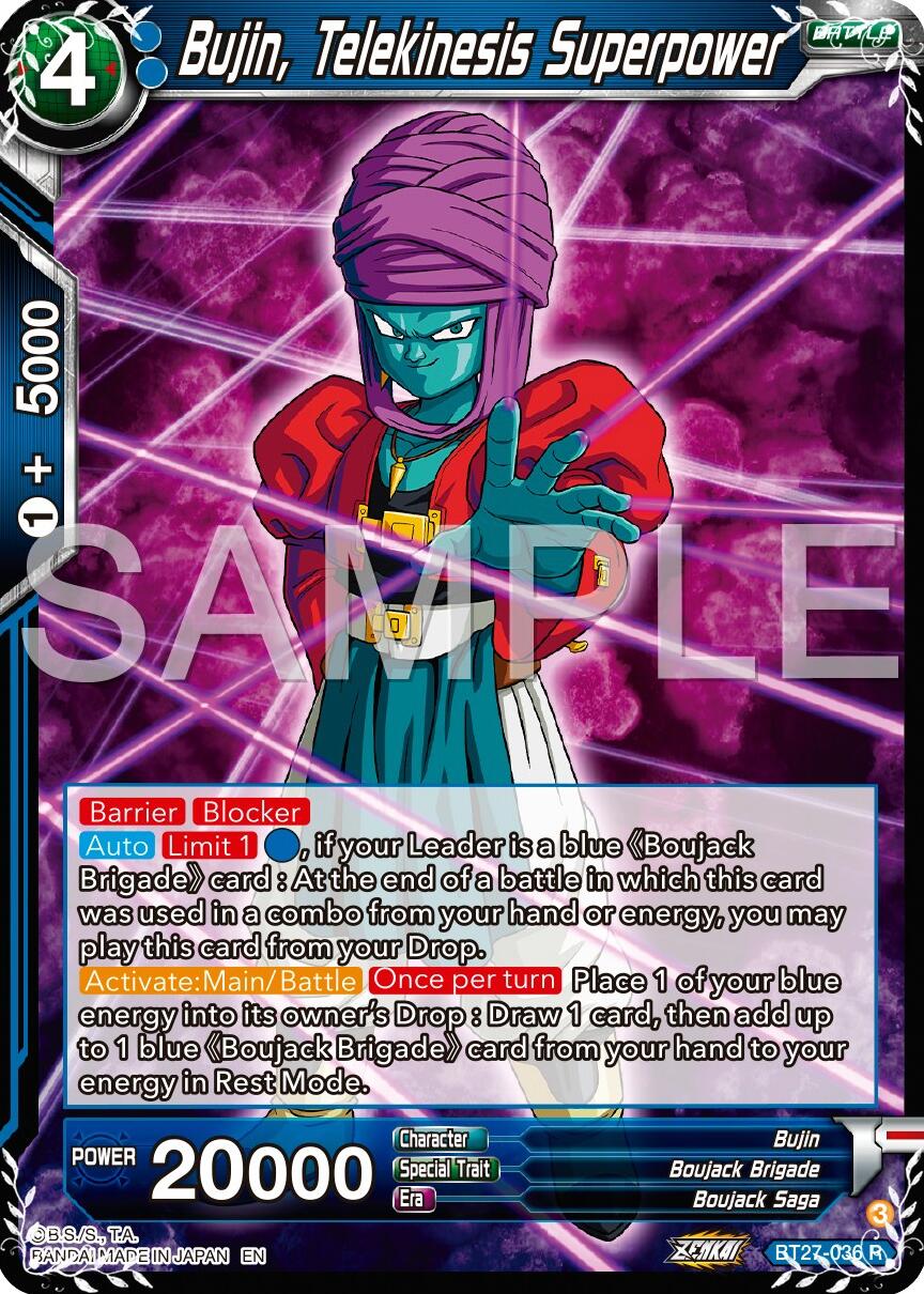 Bujin, Telekinesis Superpower (BT27-036) [History of Z] | Odin's Place
