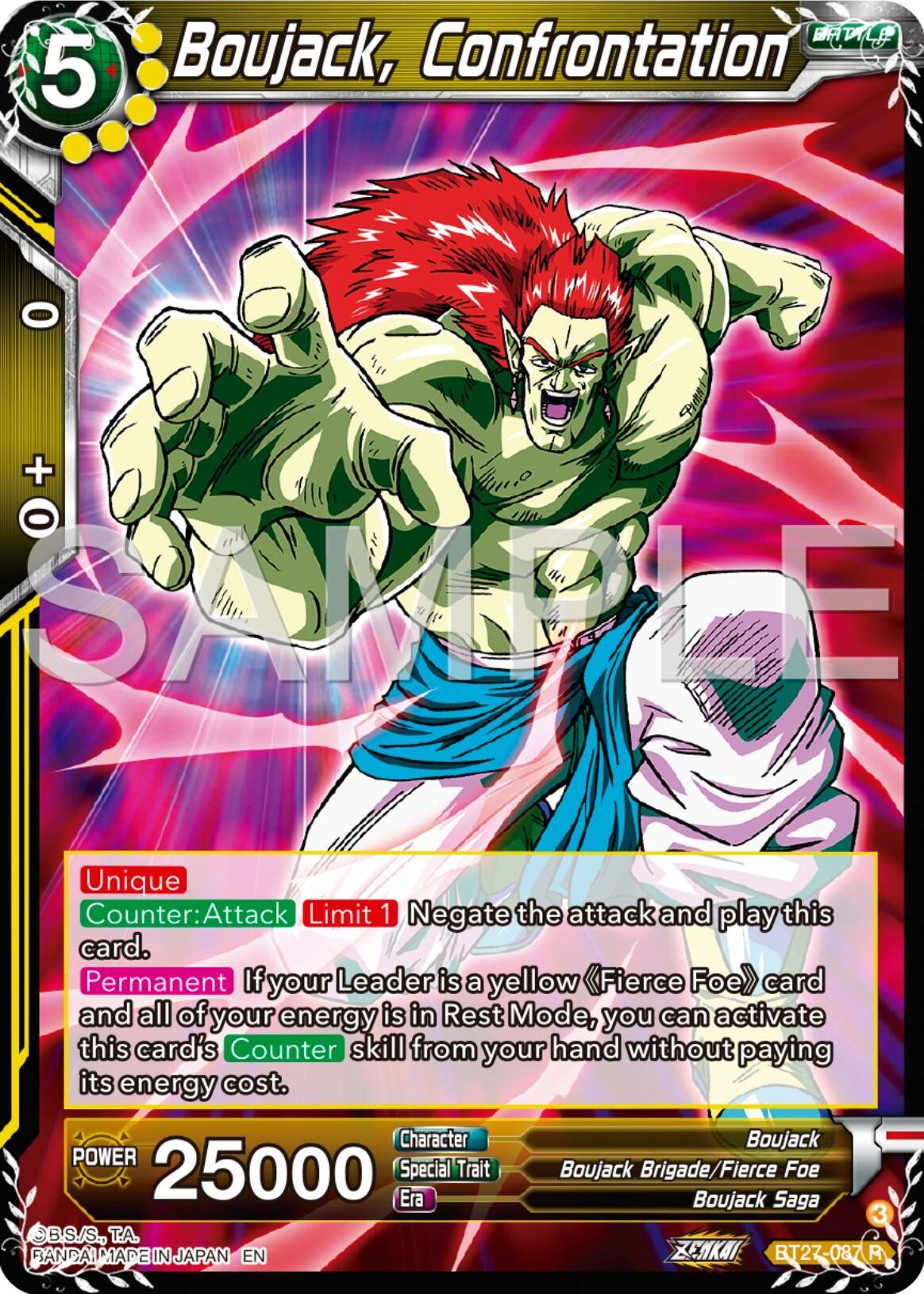 Boujack, Confrontation (BT27-087) [History of Z] | Odin's Place