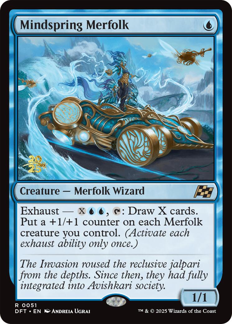 Mindspring Merfolk [Aetherdrift Prerelease Promos] | Odin's Place