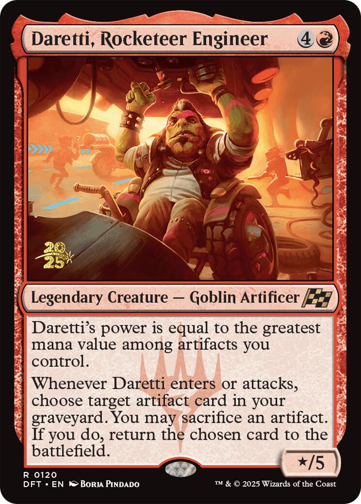 Daretti, Rocketeer Engineer [Aetherdrift Prerelease Promos] | Odin's Place