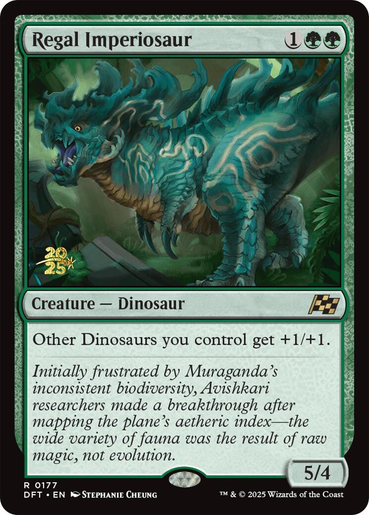 Regal Imperiosaur [Aetherdrift Prerelease Promos] | Odin's Place