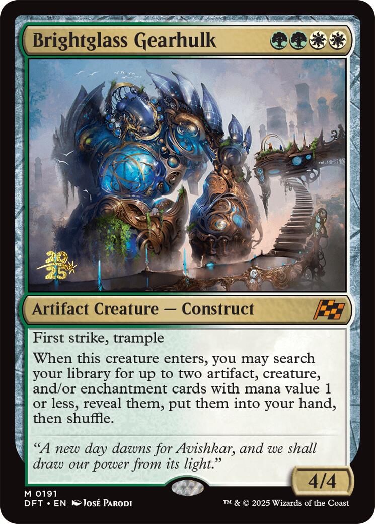Brightglass Gearhulk [Aetherdrift Prerelease Promos] | Odin's Place