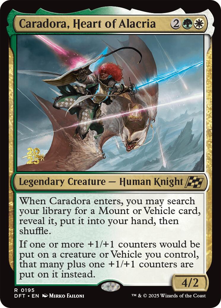 Caradora, Heart of Alacria [Aetherdrift Prerelease Promos] | Odin's Place