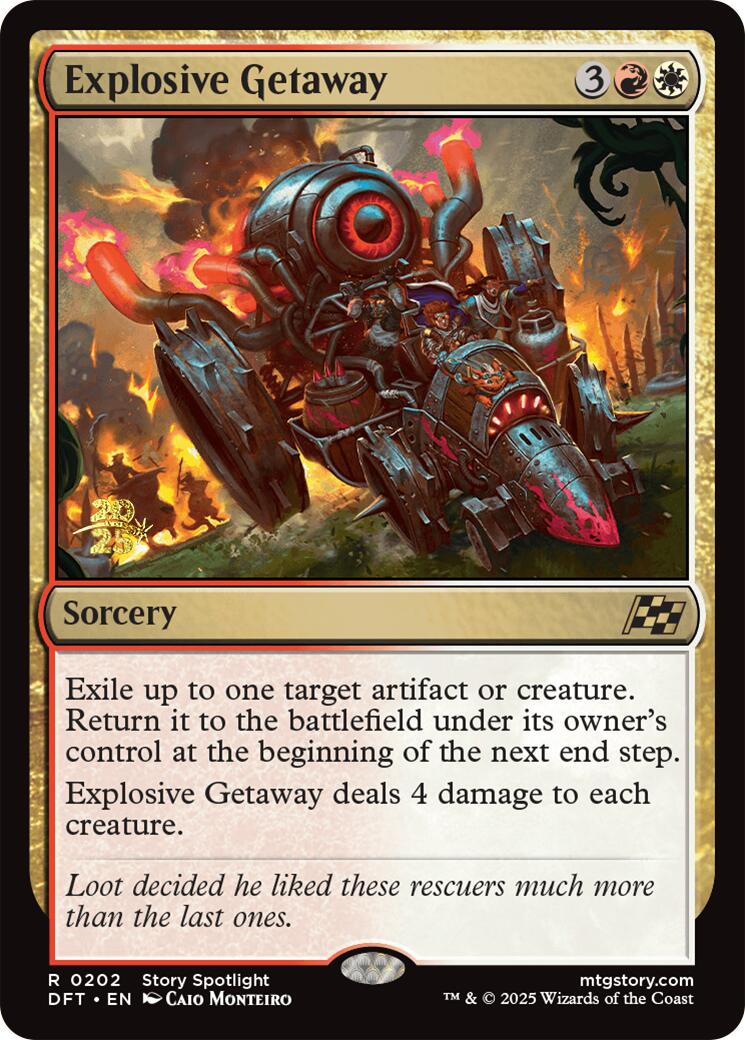 Explosive Getaway [Aetherdrift Prerelease Promos] | Odin's Place