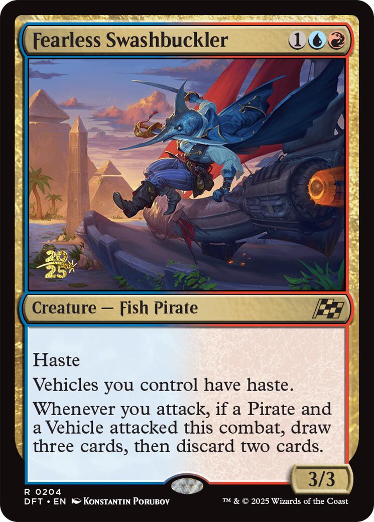 Fearless Swashbuckler [Aetherdrift Prerelease Promos] | Odin's Place