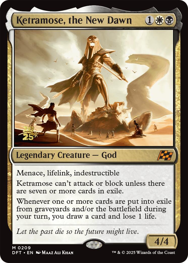 Ketramose, the New Dawn [Aetherdrift Prerelease Promos] | Odin's Place