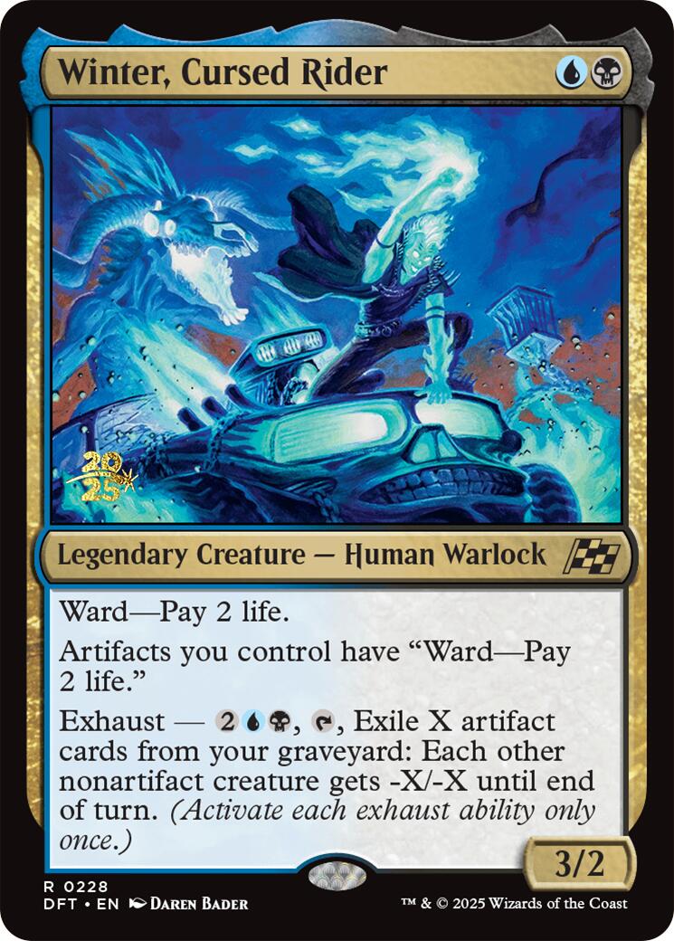 Winter, Cursed Rider [Aetherdrift Prerelease Promos] | Odin's Place