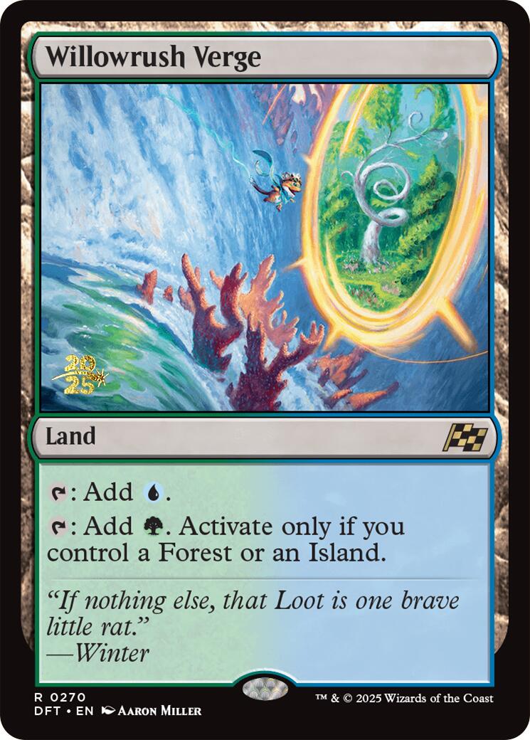 Willowrush Verge [Aetherdrift Prerelease Promos] | Odin's Place