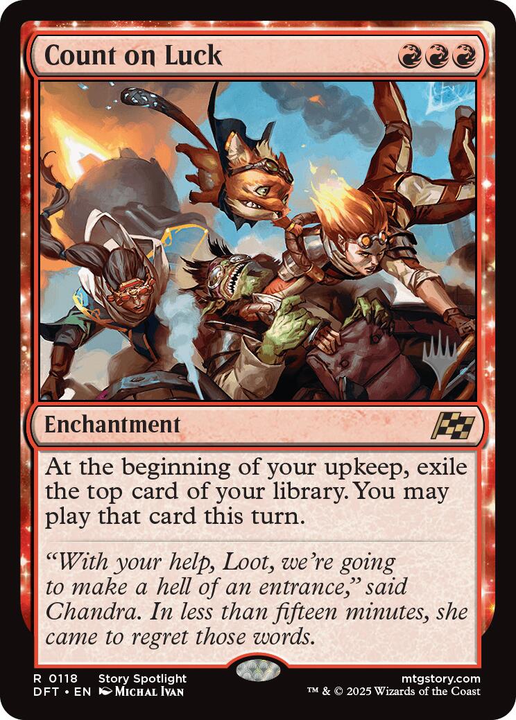 Count on Luck (Promo Pack) [Aetherdrift Promos] | Odin's Place