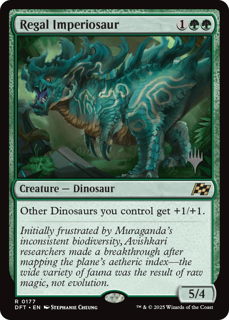 Regal Imperiosaur (Promo Pack) [Aetherdrift Promos] | Odin's Place