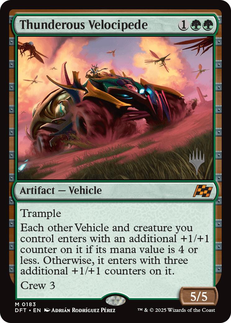 Thunderous Velocipede (Promo Pack) [Aetherdrift Promos] | Odin's Place