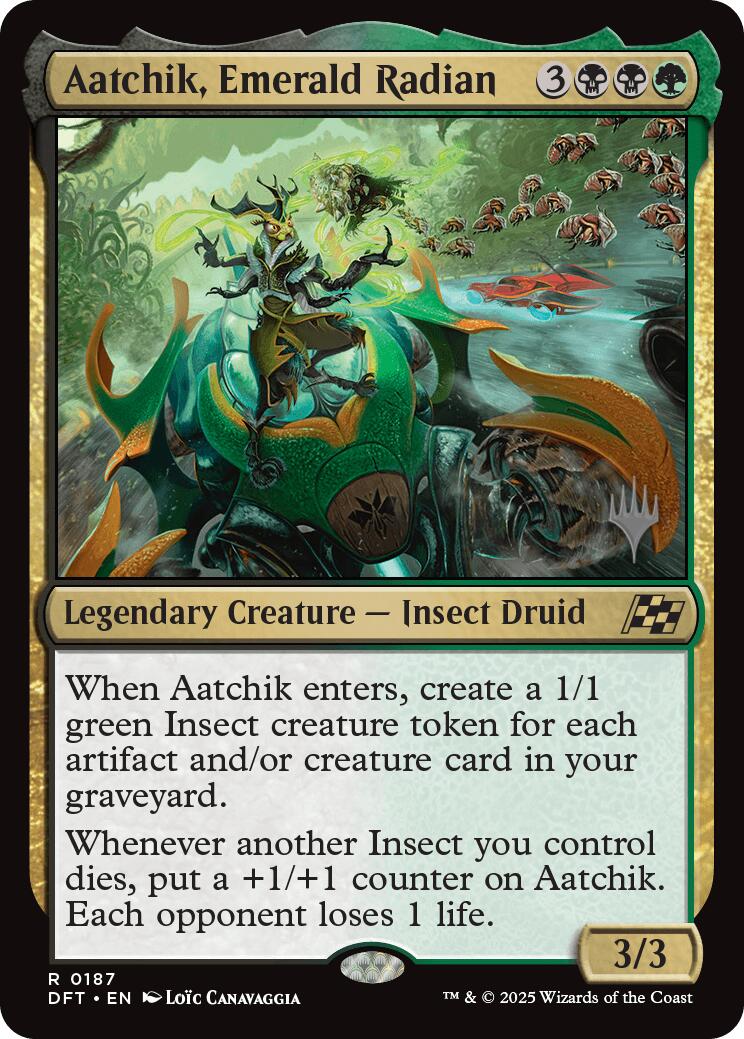 Aatchik, Emerald Radian (Promo Pack) [Aetherdrift Promos] | Odin's Place