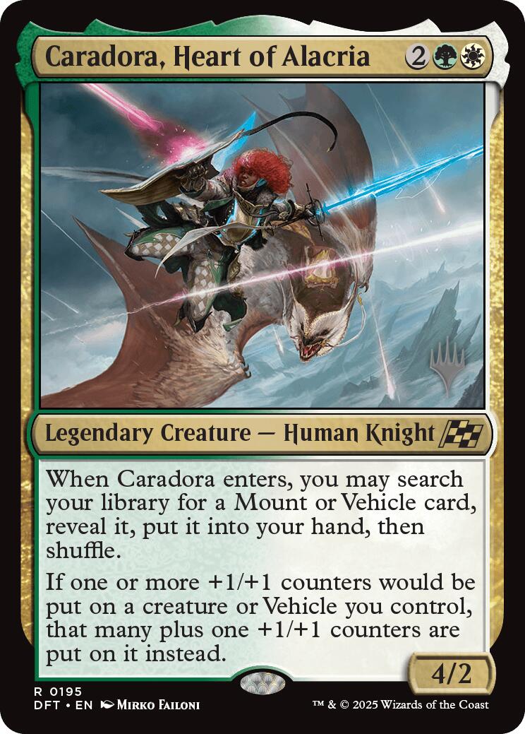 Caradora, Heart of Alacria (Promo Pack) [Aetherdrift Promos] | Odin's Place
