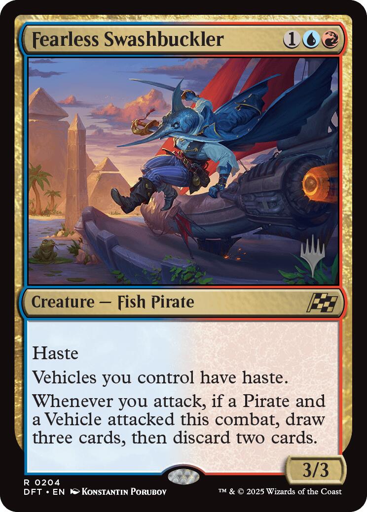 Fearless Swashbuckler (Promo Pack) [Aetherdrift Promos] | Odin's Place