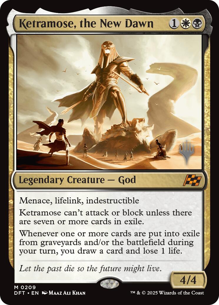 Ketramose, the New Dawn (Promo Pack) [Aetherdrift Promos] | Odin's Place