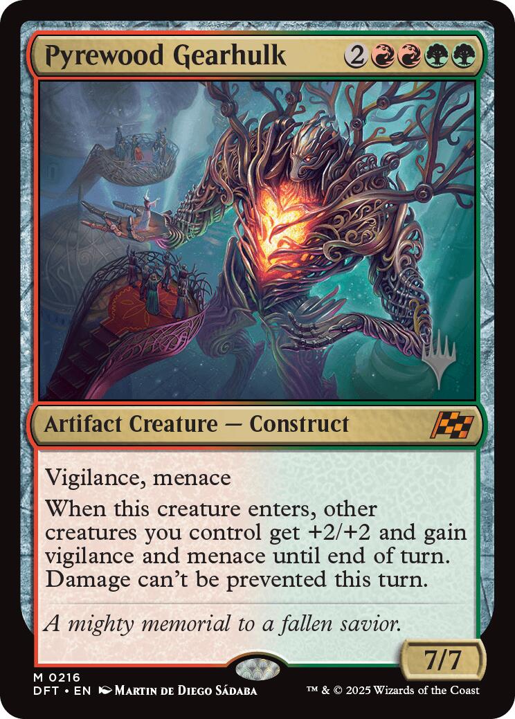 Pyrewood Gearhulk (Promo Pack) [Aetherdrift Promos] | Odin's Place