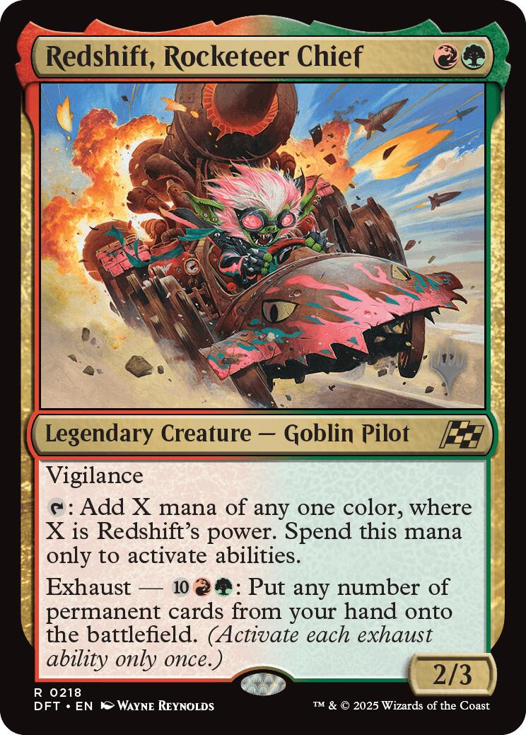 Redshift, Rocketeer Chief (Promo Pack) [Aetherdrift Promos] | Odin's Place