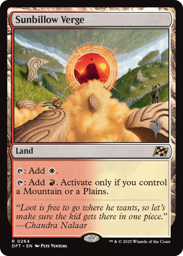 Sunbillow Verge (Promo Pack) [Aetherdrift Promos] | Odin's Place