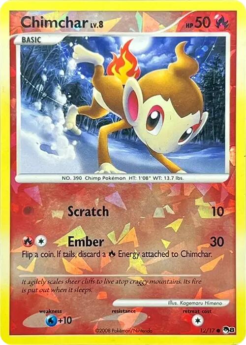 Chimchar (012/017) (Cracked Ice Holo) [POP Series 8] | Odin's Place