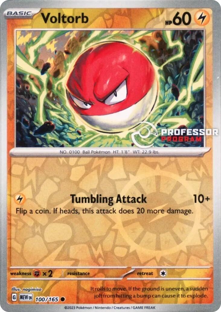 Voltorb (100/165) [Professor Program Promos] | Odin's Place