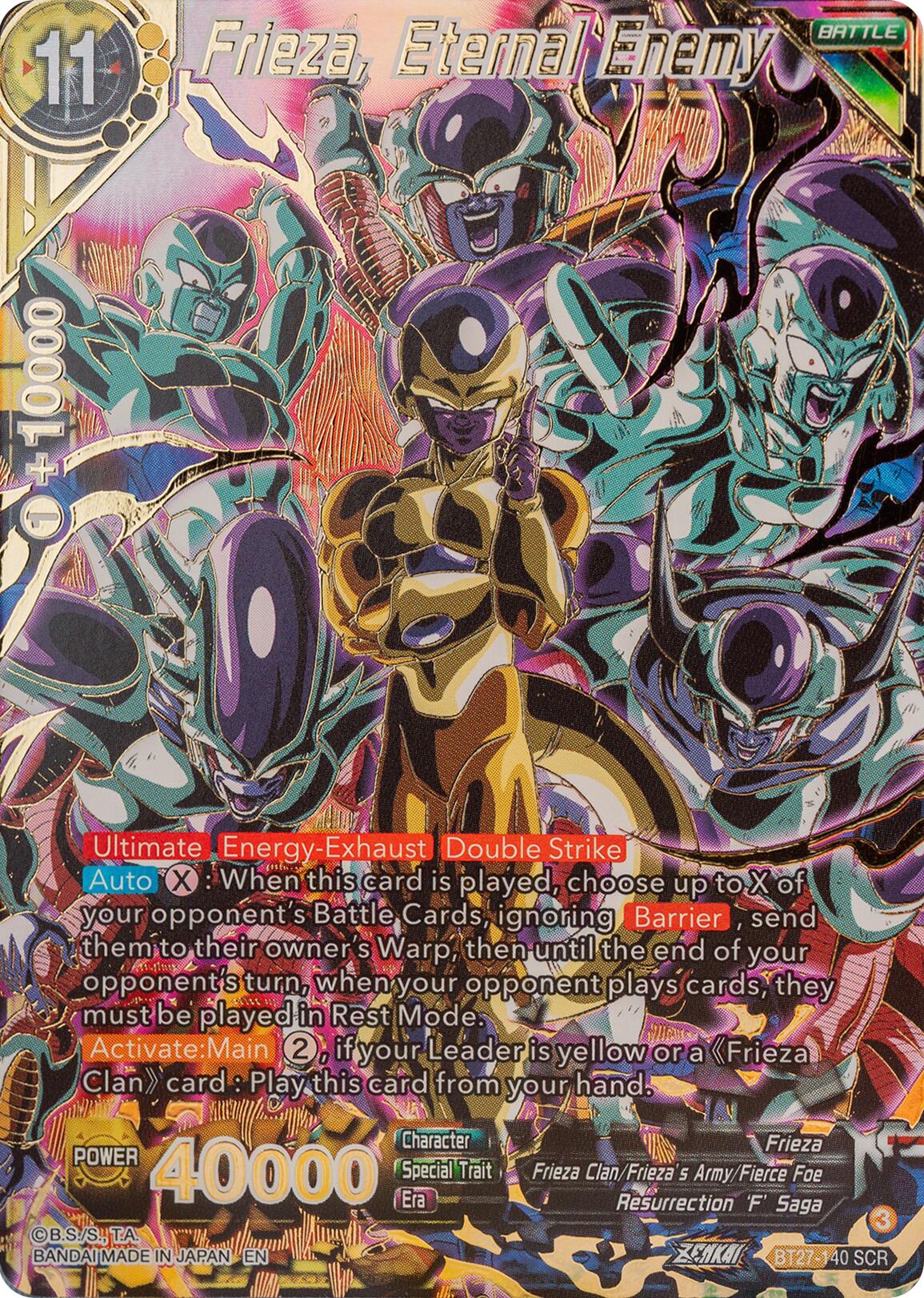 Frieza, Eternal Enemy (BT27-140) [History of Z] | Odin's Place