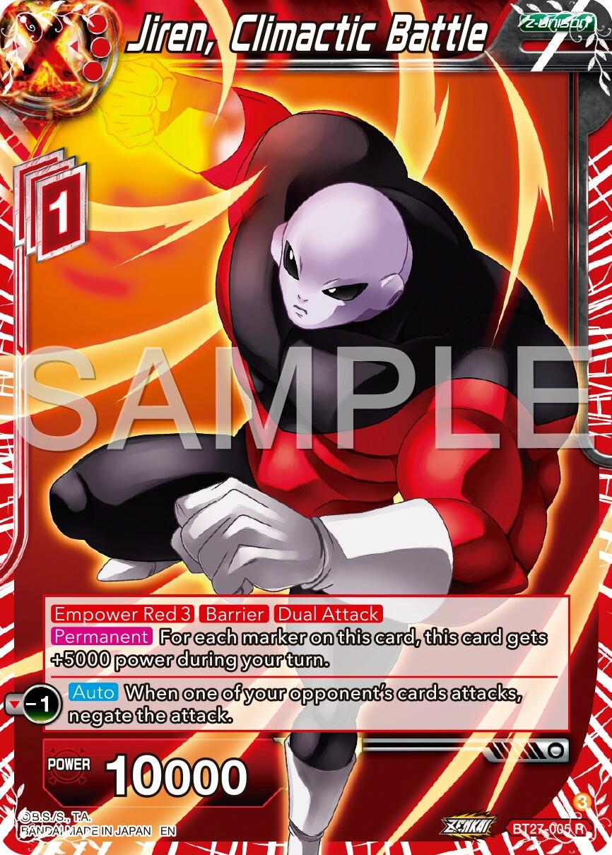 Jiren, Climactic Battle (BT27-005) [History of Z] | Odin's Place