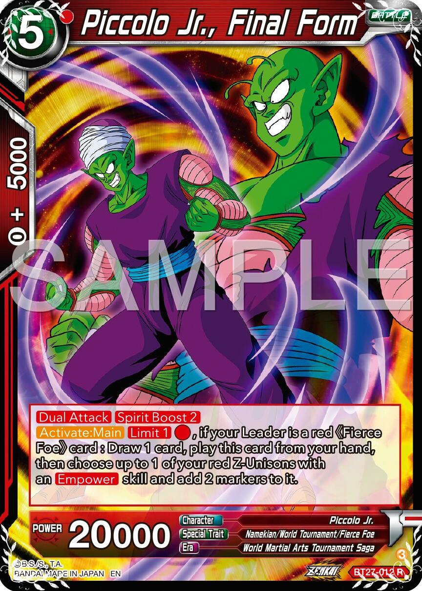 Piccolo Jr., Final Form (BT27-012) [History of Z] | Odin's Place