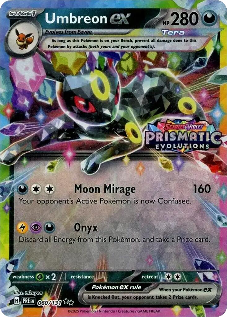 Umbreon ex (060/131) (Prismatic Evolutions Stamp) [Scarlet & Violet: Prismatic Evolutions] | Odin's Place