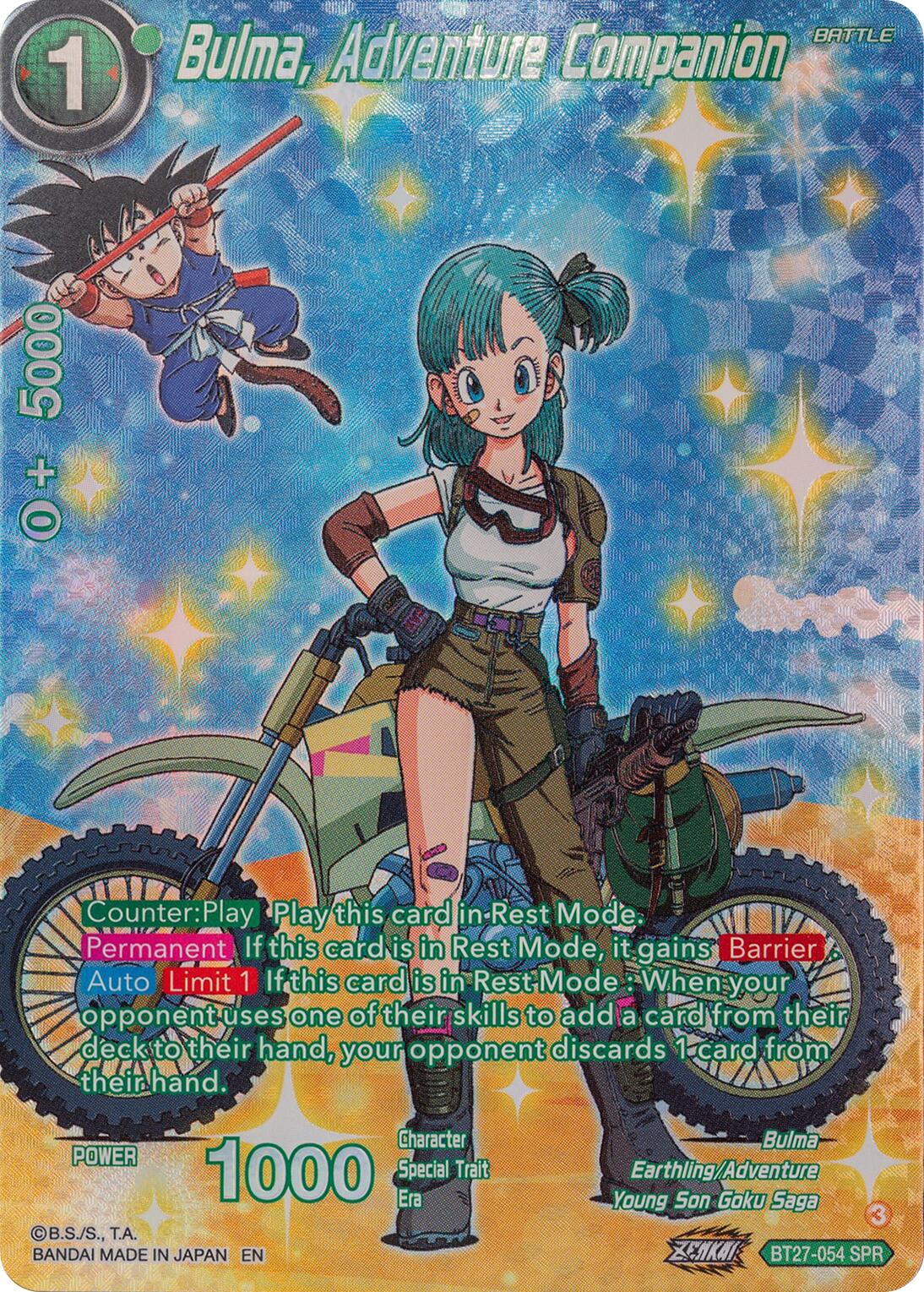 Bulma, Adventure Companion (SPR) (BT27-054) [History of Z] | Odin's Place