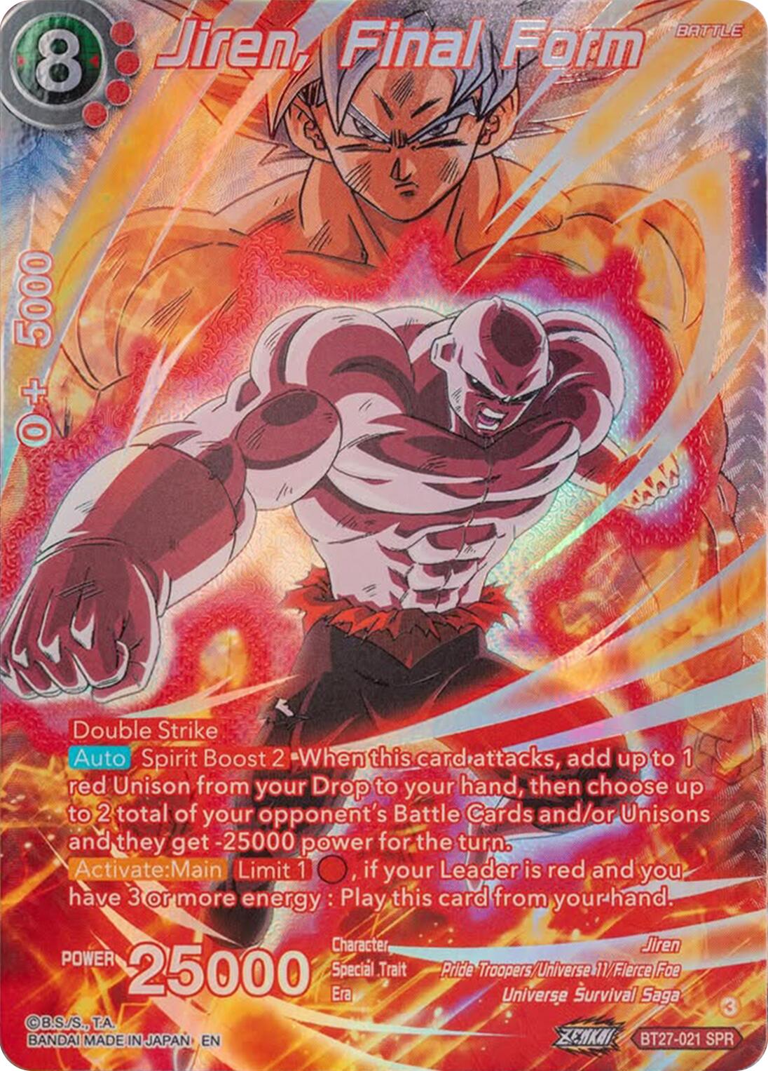 Jiren, Final Form (SPR) (BT27-021) [History of Z] | Odin's Place