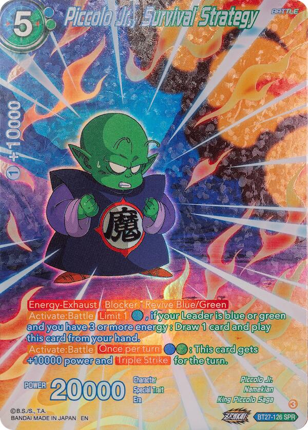 Piccolo Jr., Survival Strategy (SPR) (BT27-126) [History of Z] | Odin's Place