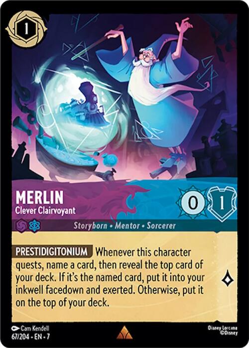 Merlin - Clever Clairvoyant (67/204) [Archazia's Island] | Odin's Place