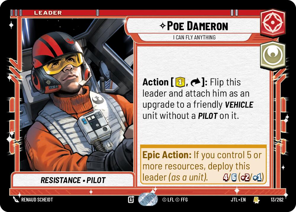 Poe Dameron - I Can Fly Anything (013/262) (013/257) [Jump to Lightspeed] | Odin's Place