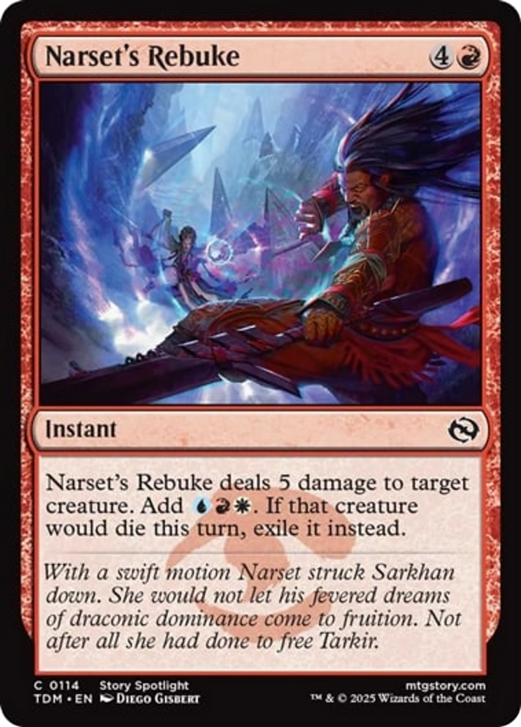 Narset's Rebuke [Tarkir: Dragonstorm] | Odin's Place