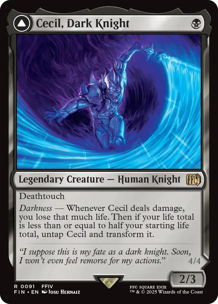 Cecil, Dark Knight // Cecil, Redeemed Paladin [FINAL FANTASY] | Odin's Place