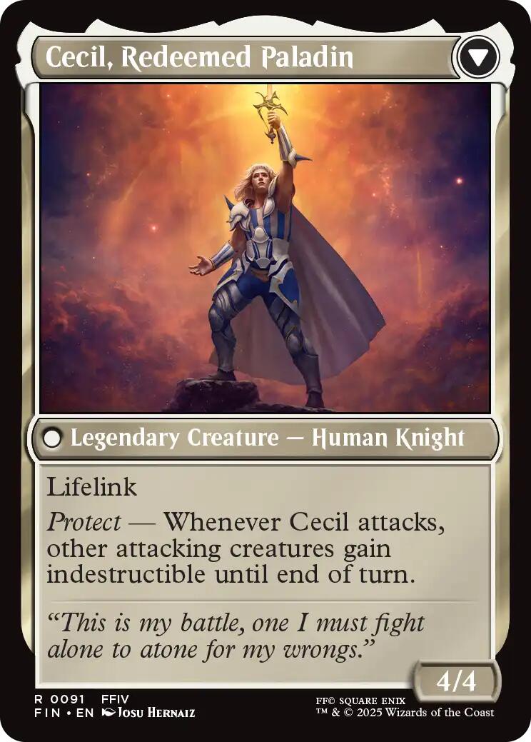 Cecil, Dark Knight // Cecil, Redeemed Paladin [FINAL FANTASY] | Odin's Place