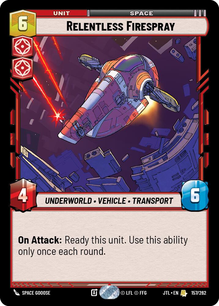 Relentless Firespray (157/262) (157/257) [Jump to Lightspeed] | Odin's Place
