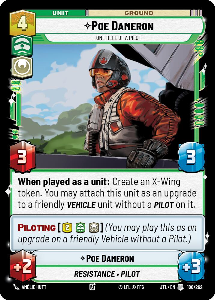 Poe Dameron - One Hell of a Pilot (100/262) (100/262) [Jump to Lightspeed] | Odin's Place