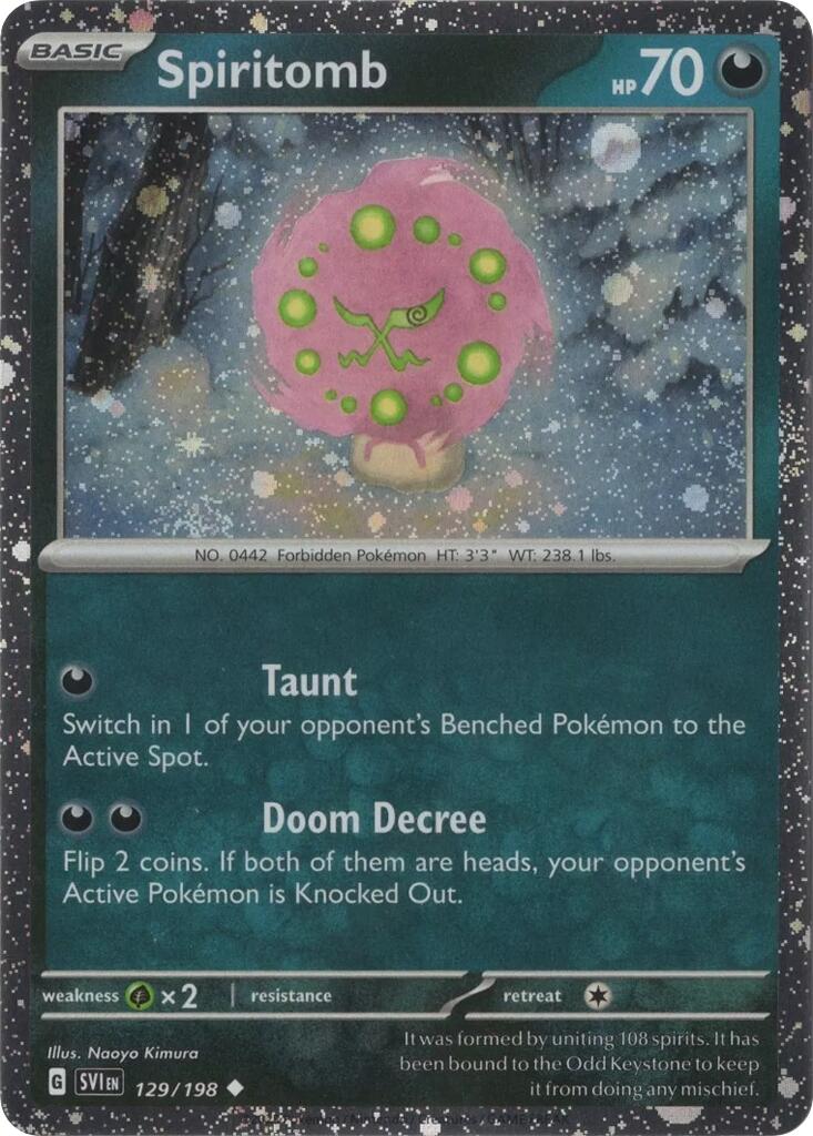 Spiritomb (129/198) (Cosmo Holo) [Scarlet & Violet: Black Star Promos] | Odin's Place
