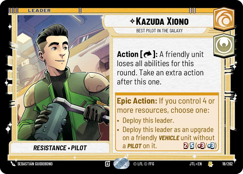 Kazuda Xiono - Best Pilot in the Galaxy (018/262) (018/257) [Jump to Lightspeed] | Odin's Place