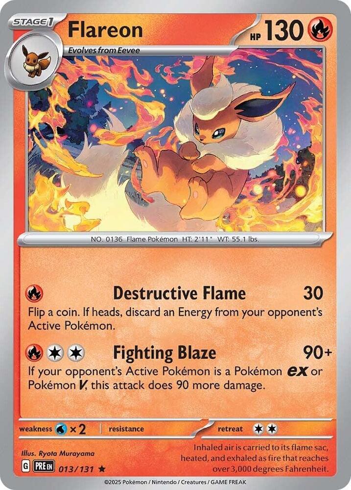 Flareon (013/131) [Scarlet & Violet: Prismatic Evolutions] | Odin's Place