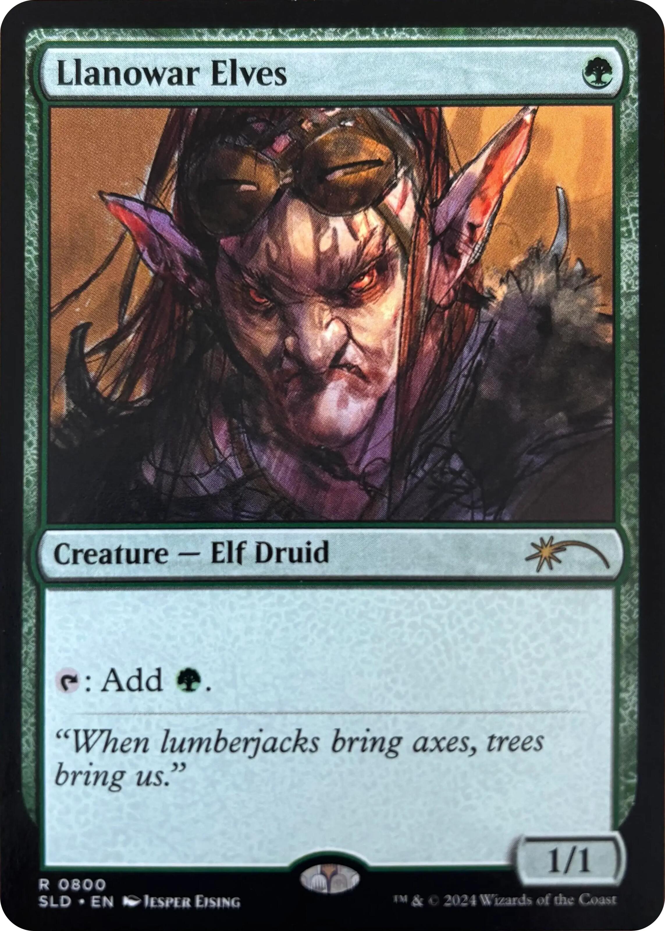 Llanowar Elves (0800) [Secret Lair Drop Series] | Odin's Place